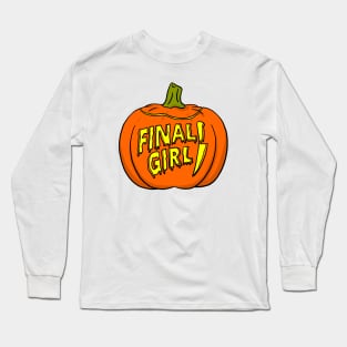 Final Girl Jack-o-lantern Long Sleeve T-Shirt